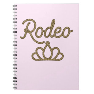 Caderno Espiral Rodeo Queen Country Western Tiara Crown