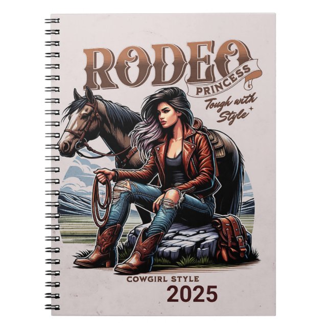 Caderno Espiral Rodeo Royalty (Frente)