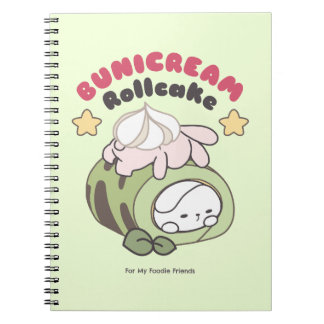 Caderno Espiral Rolar para a Doce Bunicream Rollcake Delight