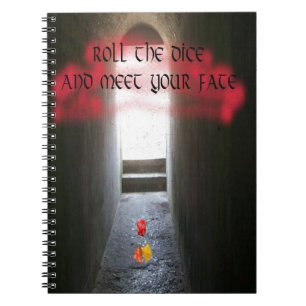 Caderno Espiral Role os dados e encontre seu destino