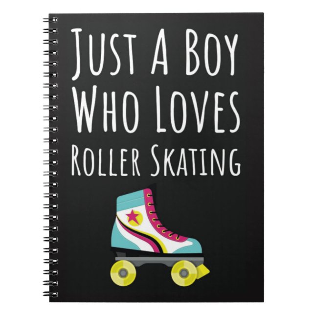 Caderno Espiral Roller Skating Gifts For Boys For Kids Derby Skate (Frente)