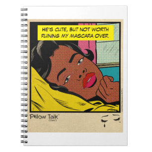 Caderno Espiral Romance Retrô Quadrinho Vintage: Design de Convers