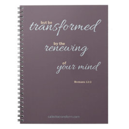Caderno Espiral Romans 12:2 Notebook
