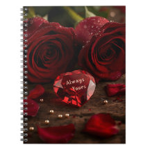 Romantic Red Rose Valentine Love Story Writing 