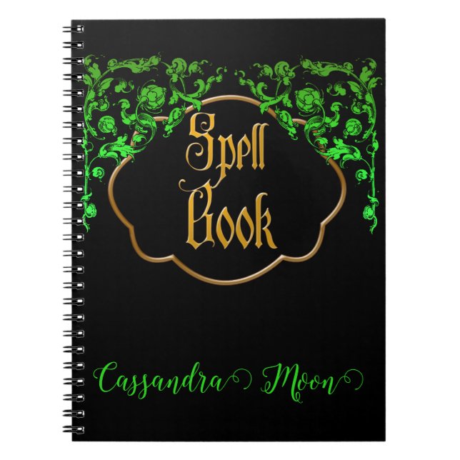 Caderno Espiral Romântica Fairytale Nature Magic Spell Book (Frente)