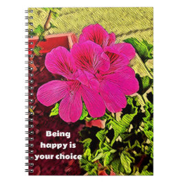 Caderno Espiral Romântico Design Floral Cottagecore