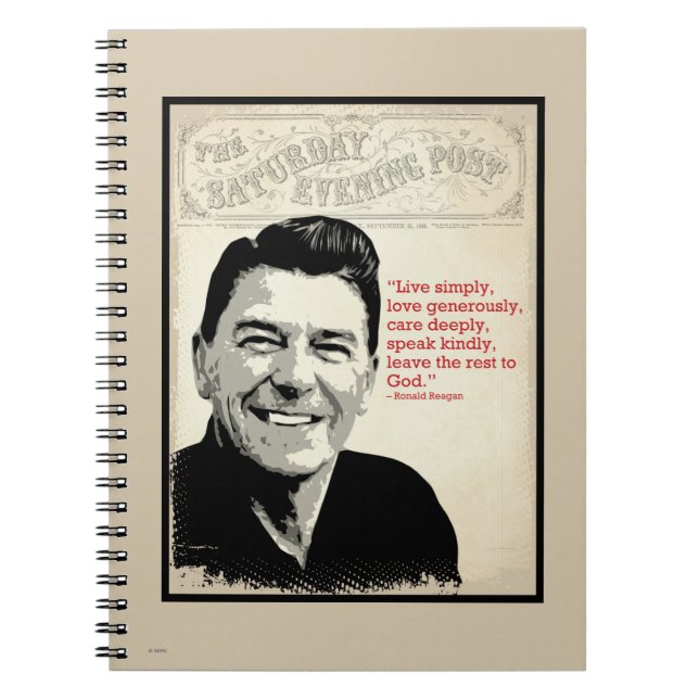 Caderno Espiral Ronald Reagan Cote (Frente)