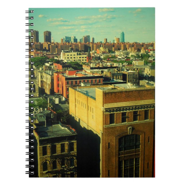 Caderno Espiral Rooftops Retro NoyC alterado notebook fotográfico (Frente)