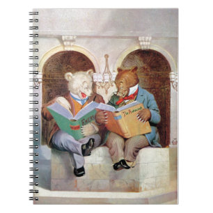 Caderno Espiral Roosevelt Bears na Biblioteca Pública