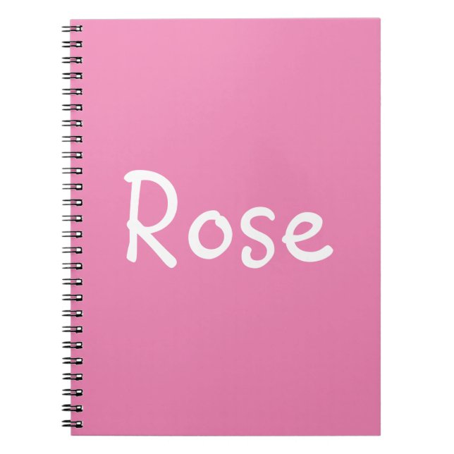 Caderno Espiral Rosa (Frente)