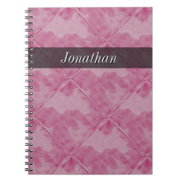 Caderno Espiral Rosa de superfície cerâmico do azulejo liso algum