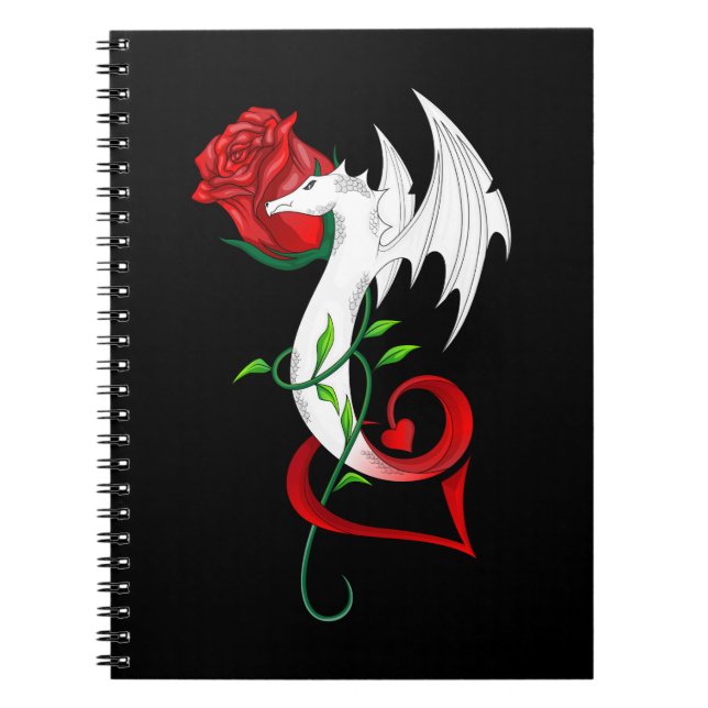 Caderno Espiral Rosa Dragon Lover (Frente)