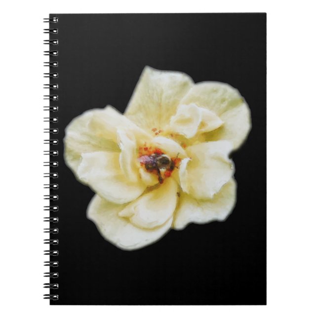 Caderno Espiral Rosa e Abelha (Frente)