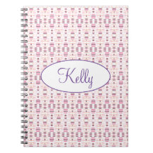 Rosa E Mauve Padrão