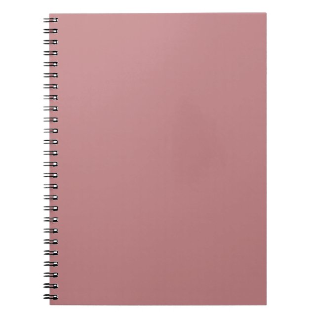 Caderno Espiral Rosa Empoeirado (Frente)