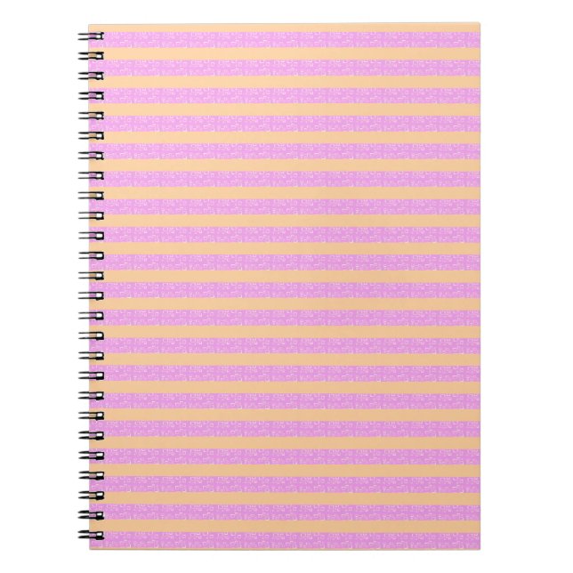 Caderno Espiral Rosa Geométrico  (Frente)