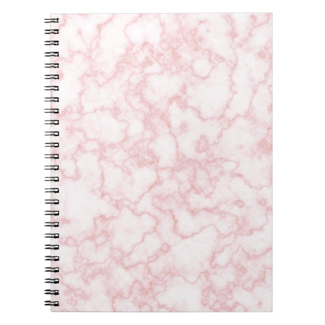 Caderno Espiral rosa-mármore (Frente)