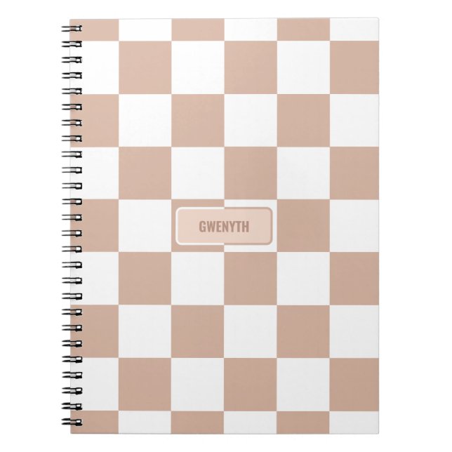 Caderno Espiral Rosa Neutro Verificado Personalizado - Cor-de-rosa (Frente)