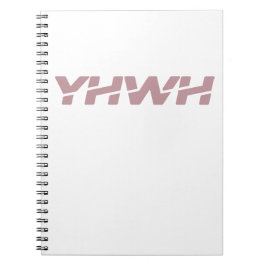 Caderno Espiral Rosa Poeira Yahweh