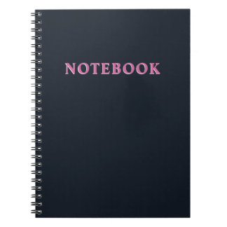 Caderno Espiral Rosa profunda do marinho