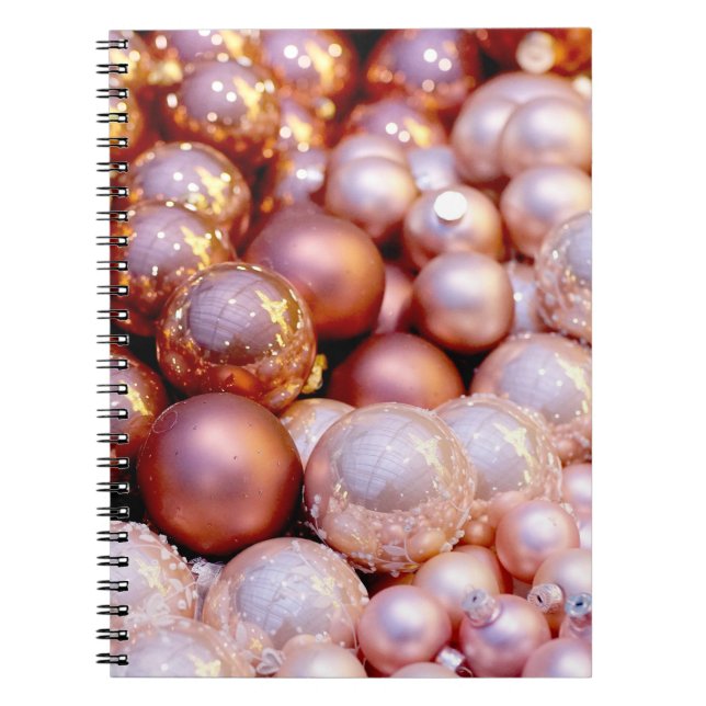 Caderno Espiral Rosa Quartz Natal (Frente)
