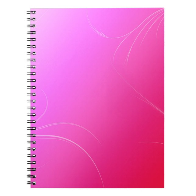 Caderno Espiral Rosa Quente (Frente)