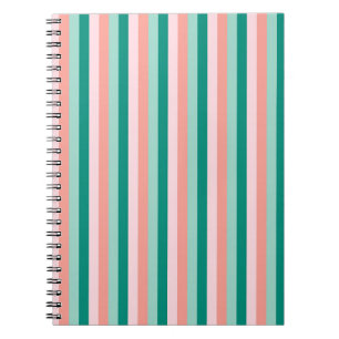Caderno Espiral Rosa Suave Pêssego Âmbar Yucca e Pinstr Arbor Verd