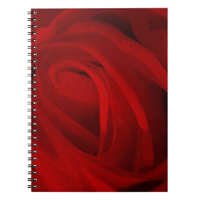 Caderno Espiral Rosa vermelha (Frente)