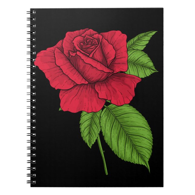 CADERNO ESPIRAL ROSA VERMELHA 2 (Frente)