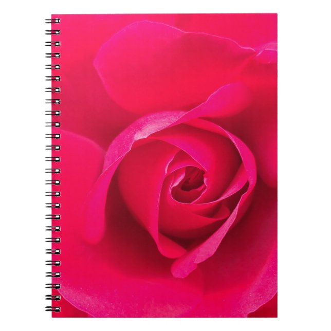 Caderno Espiral Rosa Vermelho Romântico Rosa v2 (Frente)