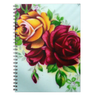Caderno Espiral Rosas