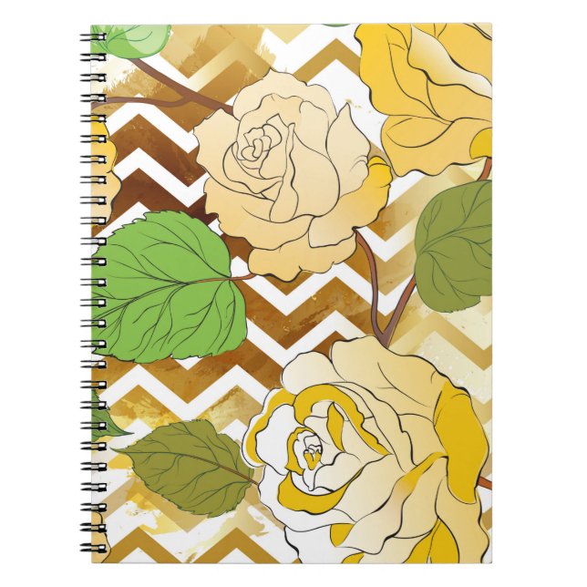 Caderno Espiral Rosas 10 (Frente)