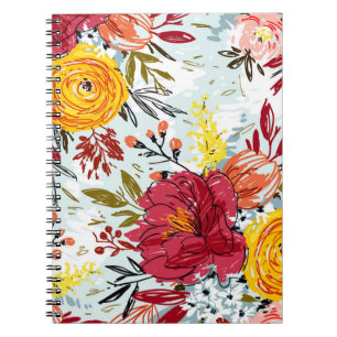 Caderno Espiral Rosas bonitas