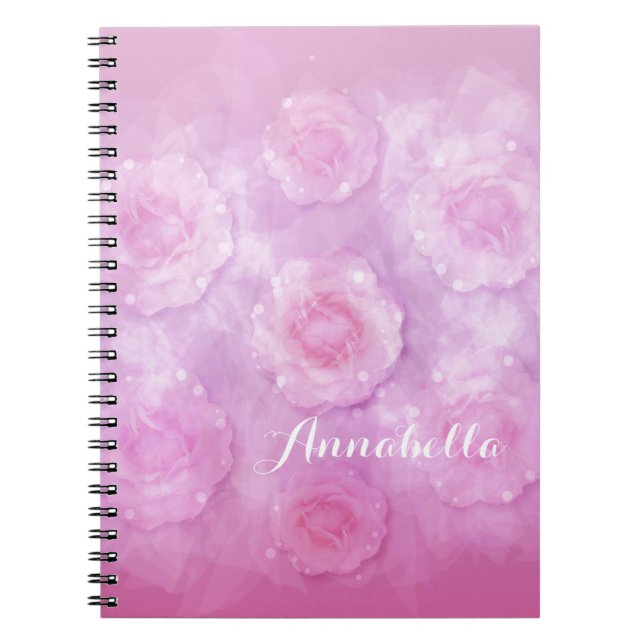 Caderno Espiral Rosas de Aquarela (Frente)