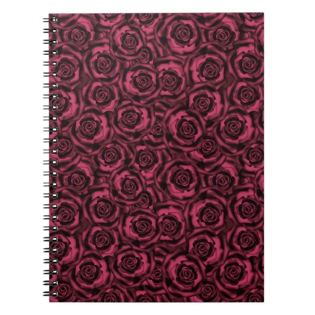 Caderno Espiral Rosas de Borgonha (Frente)