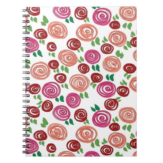 Caderno Espiral Rosas Devaneio (Frente)