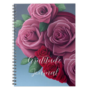 Caderno Espiral Rosas Florais Coloridos Diário Cardíaco