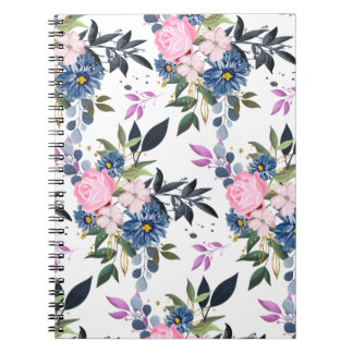 Caderno Espiral Rosas florestais