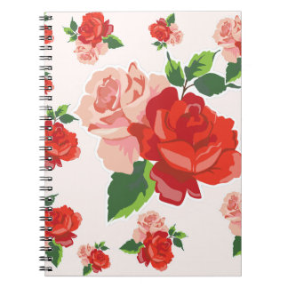 Caderno Espiral Rosas Para U