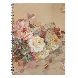 Caderno Espiral Rosas rosa e amarelas - Franz Bischoff