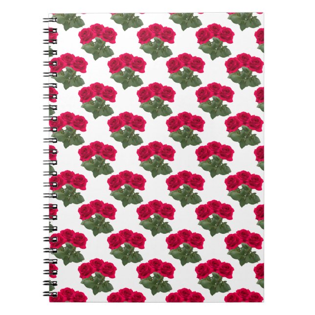 Caderno Espiral Rosas vermelhas (Frente)