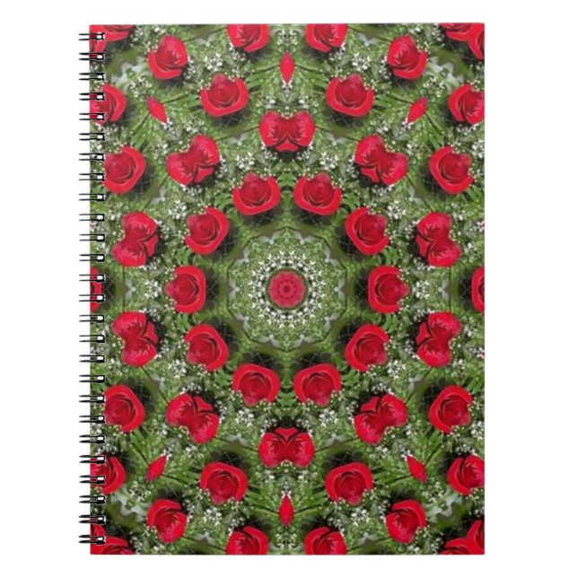 Caderno Espiral Rosas vermelhas (Frente)