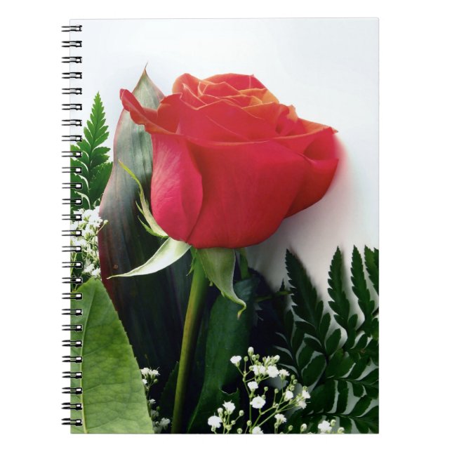 Caderno Espiral Rosas vermelhas (Frente)