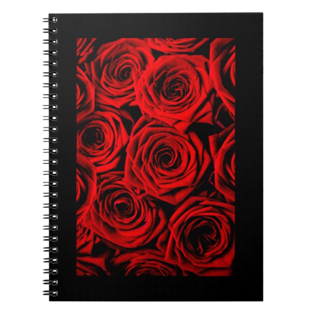 Caderno Espiral Rosas vermelhas (Frente)