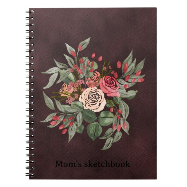 Caderno Espiral Rose Bouquet (Frente)