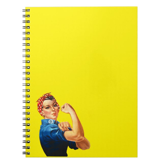 Caderno Espiral Rosie The Riveter (Frente)