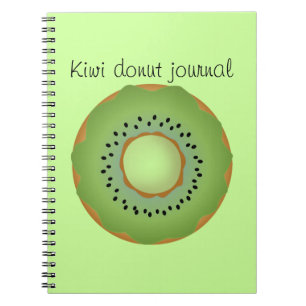 Caderno Espiral rosquinha kiwi