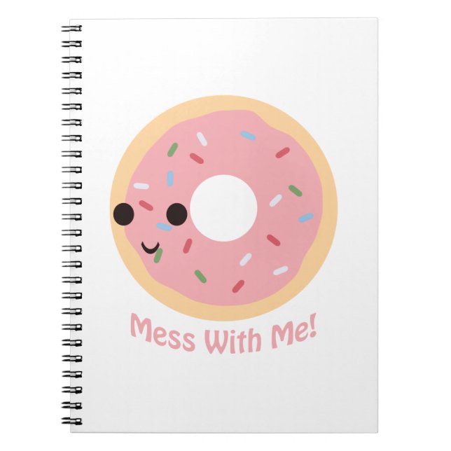Caderno Espiral "Rosquinha" Mess comigo (Frente)
