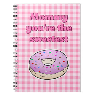 Caderno Espiral Rosquinha rosa mais doce