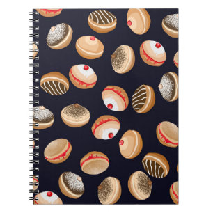 Caderno Espiral Rosquinhas de Suganiyot: Padrão de Vintage de Hanu